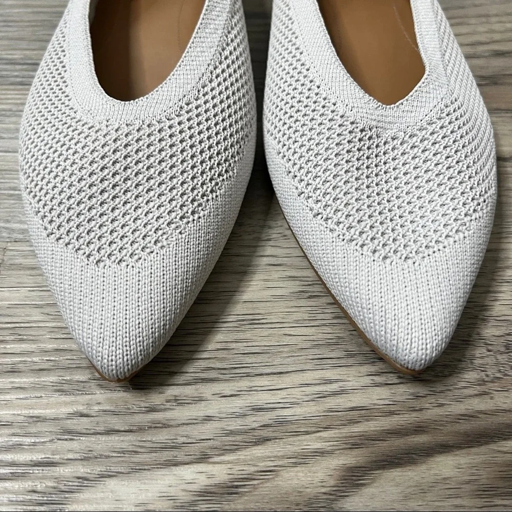 Everlane The 40-Hour Flats Shoee  in ReKnit Light Stone sz 10.5 - Picture 4 of 8